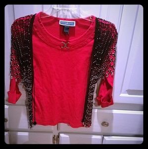 Karen Scott 3/4 length dress Shirt